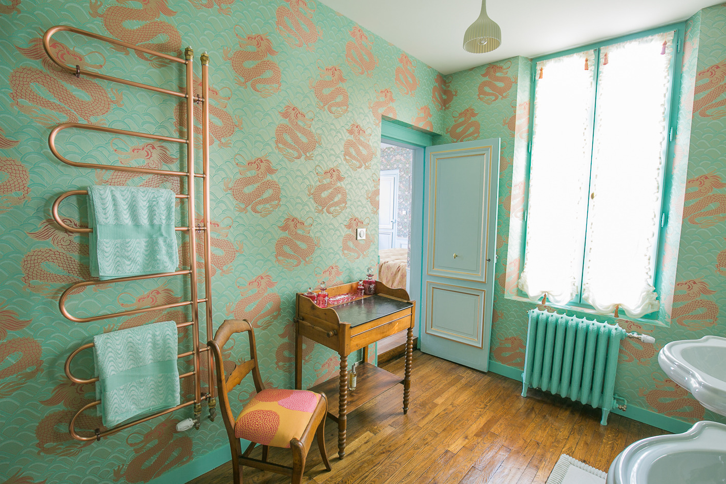 Chambres d'hôtes Troyes - La Cour Pavée - salle de bain Kalinka apres travaux